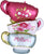Anagram Mylar & Foil Happy Mother's Day Satin Teacups 30″ Balloon