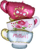 Happy Mother's Day Satin Teacups 30″ Balloon