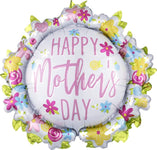 Anagram Mylar & Foil Happy Mother's Day Wreath 30″ Balloon