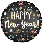 Anagram Mylar & Foil Happy New Year Confetti Satin 18″ Balloon