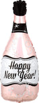 Anagram Mylar & Foil Happy New Year Rose Gold Champagne Bottle 26″ Balloon