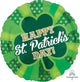 Happy St. Patrick's Day Clover 18″ Balloon
