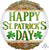 Anagram Mylar & Foil Happy St. Patrick's Day Glitter 18″ Balloon