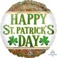 Happy St. Patrick's Day Glitter 18″ Balloon
