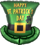 Anagram Mylar & Foil Happy St. Patrick's Day Satin Top Hat 24″ Balloon