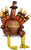 Anagram Mylar & Foil Happy Thanksgiving 26" Sitting Turkey Balloon