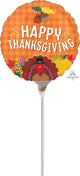 Happy Thanksgiving 9″ Balloon (requires heat-sealing)