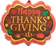Happy Thanksgiving Satin Marquee 25″ Balloon