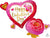 Anagram Mylar & Foil Happy Valentine's Day Heart & Rose 32″ Balloon