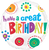 Anagram Mylar & Foil Have a Great Birthday 18″ Balloon