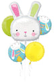 Ramo de Globos de Pascua de Hello Bunny (Kit de 5 Globos)