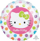 Hello Kitty® Balloon With Rainbow Pastel Polka Dots 18″ Balloon