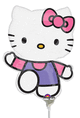 Hello Kitty Pink Purple 14″ Balloon (requires heat-sealing)