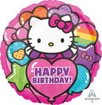 Hello Kitty® Rainbow Happy Birthday Globo 17″ Globo