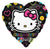 Anagram Mylar & Foil Hello Kitty Tween 18″ Heart Balloon