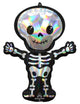 Globo Holográfico Iridiscente Esqueleto 34″