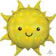Holographic Iridescent Smiling Sun 27" Foil Balloon