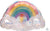 Anagram Mylar & Foil Holographic Magical Rainbow 28″ Balloon