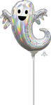 Anagram Mylar & Foil Iridescent Ghost 10″ Holographic Mini Shape Balloon