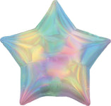 Anagram Mylar & Foil Iridescent Pastel Rainbow Star 18″ Balloon