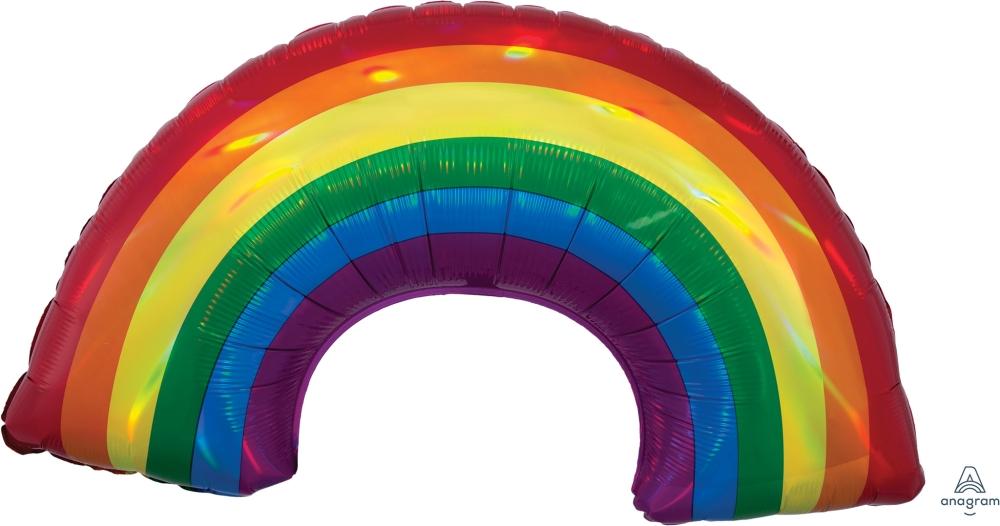 Iridescent Rainbow 34″ Holographic Foil Balloon – instaballoons