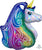 Anagram Mylar & Foil Iridescent Rainbow Unicorn 30" Mylar Foil Balloon