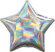 Iridescent Silver Star 18″ Balloon