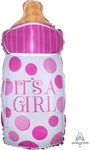 Anagram Mylar & Foil It's A Girl Baby Bottle 23" Mylar Foil Balloon
