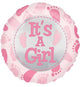 It's a Girl Cute Baby Feet 18″ Balloon