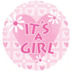 It's a Girl Pink Heart 18″ Foil Balloon