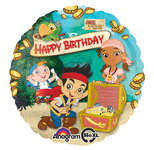 Anagram Mylar & Foil Jake & The Neverland Pirates Happy Birthday 18″ Balloon