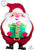 Anagram Mylar & Foil Jovial Santa 20″ Balloon