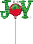 Anagram Mylar & Foil JOY Ornament 11″ Balloon (requires heat-sealing)