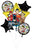 Anagram Mylar & Foil Justice League Balloon Bouquet