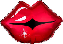 Anagram Mylar & Foil Kissy Red Lips 17″ Balloon
