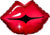 Anagram Mylar & Foil Kissy Red Lips 17″ Balloon