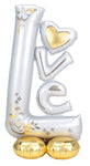 Anagram Mylar & Foil L-O-V-E Wedding 58″ Balloon