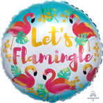 Anagram Mylar & Foil Let's Flamingle 17″ Balloon