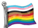LGBTQ+ Rainbow Pride Flag 27″ Balloon