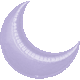 Lilac Crescent Moon 26″ Balloon