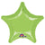 Anagram Mylar & Foil Lime Star 32″ Balloon