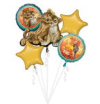 Anagram Mylar & Foil Lion King Balloon Bouquet 5 Balloon Kit
