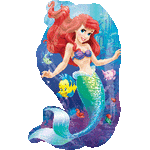 Anagram Mylar & Foil Little Mermaid and Friends 36″ Foil Balloon