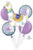 Anagram Mylar & Foil Llama Celebrate Fun Balloon Bouquet