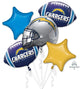 Los Angeles Chargers Balloon Bouquet