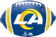 Balón de fútbol de Los Ángeles Rams de 17″