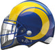 Balón de casco de fútbol americano Los Angeles Rams 21″