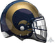 Casco de Los Angeles Rams Globo de lámina de Mylar de 21"