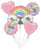 Anagram Mylar & Foil Magical Rainbow Balloon Unicorn Bouquet