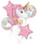 Anagram Mylar & Foil Magical Unicorn Balloon Bouquet